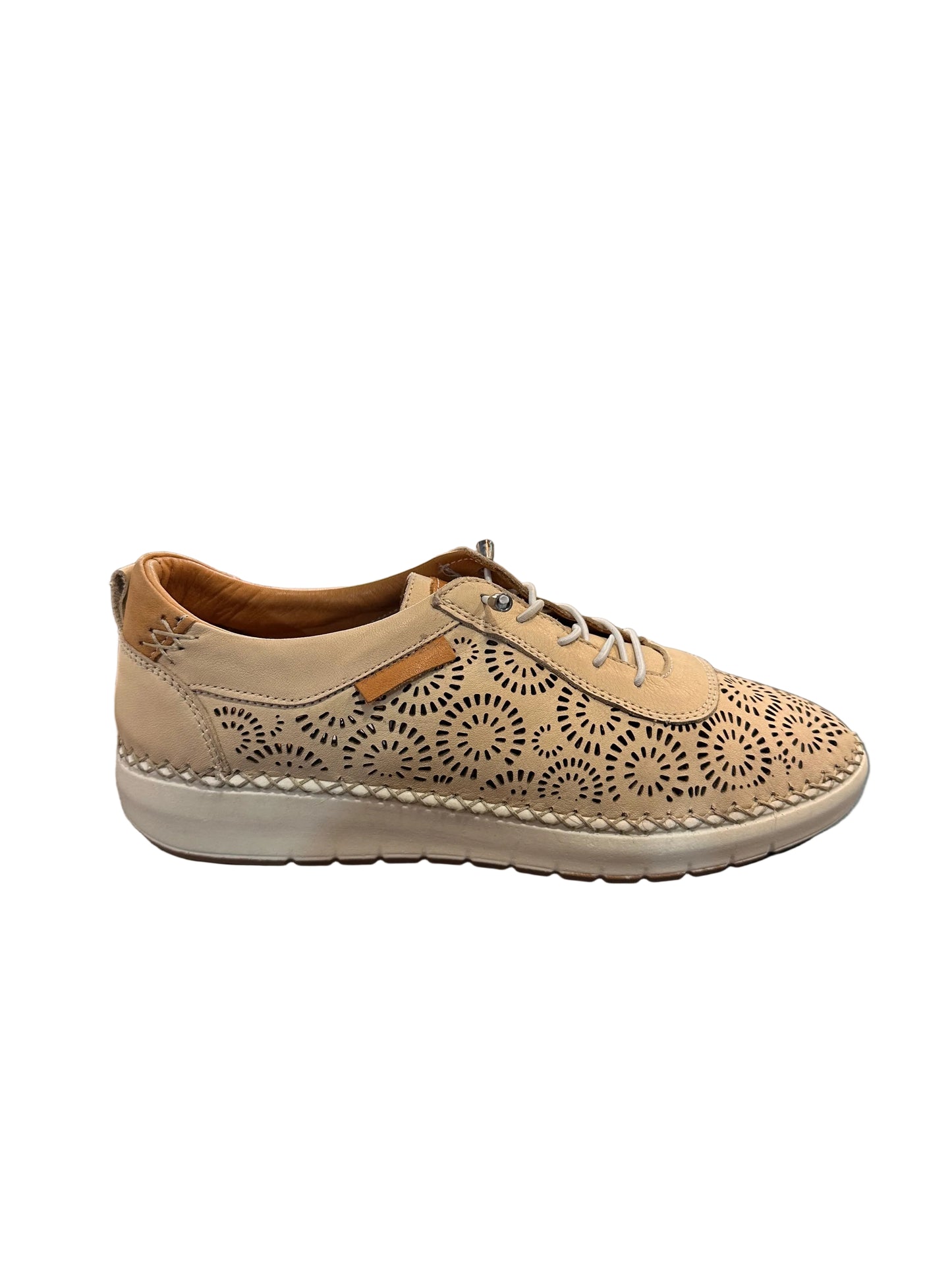 ZAPATILLA PIEL TROQUELADA