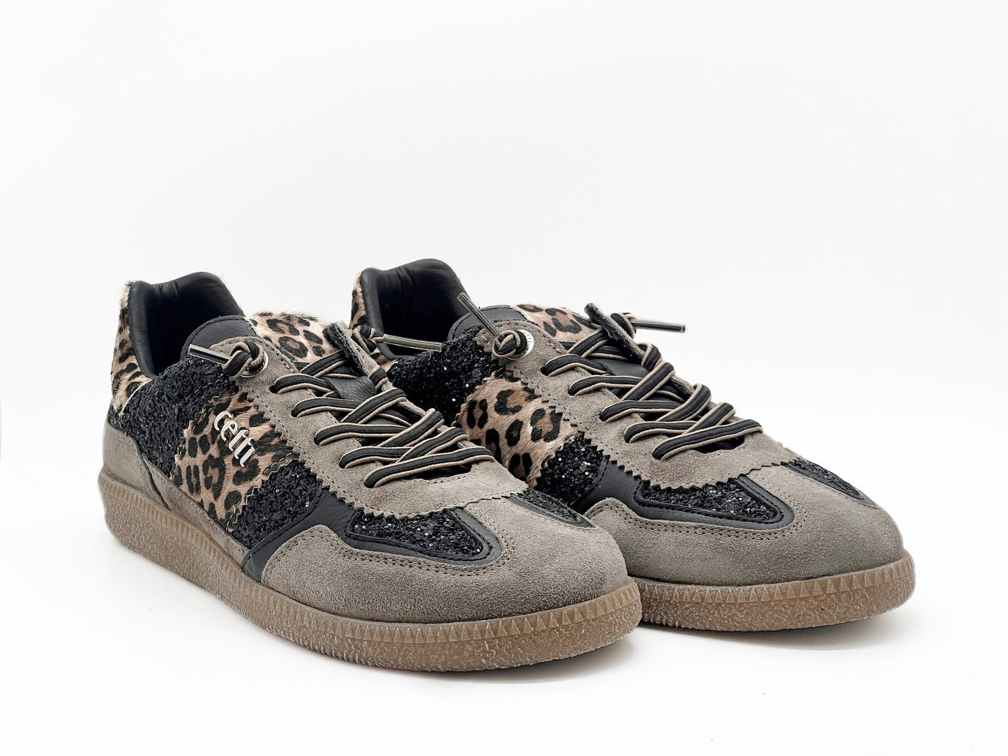 CETTI ZAPATLLA C-1395 ANTE GLITTER NEGRO