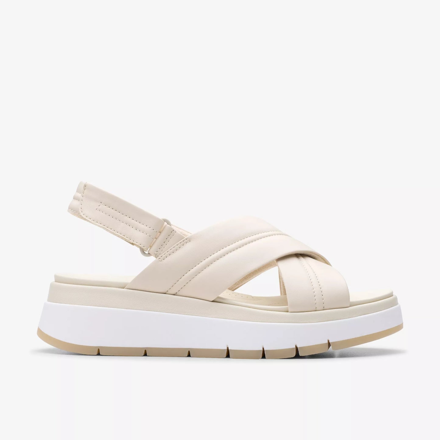 SANDALIA CLARKS TUSCAN CROSS CREMA