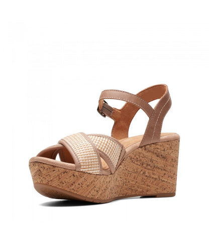 CLARKS SANDALIA ELLERI PLUM PRALINE