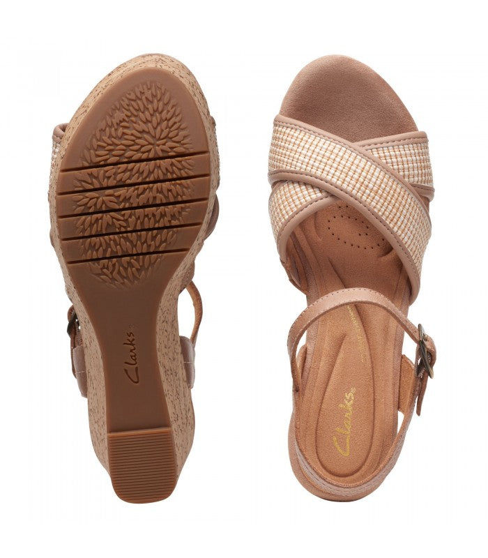 CLARKS SANDALIA ELLERI PLUM PRALINE