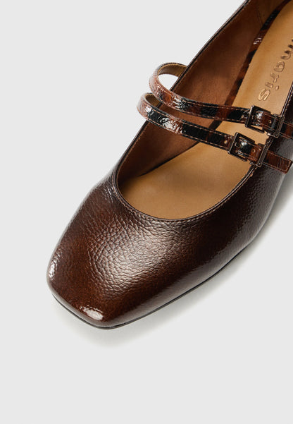 TAMARIS TACONES MARRON COMBINADO