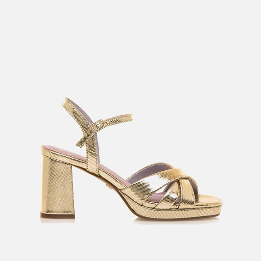 SANDALIA MARIA MARE TACON CEFALU ORO