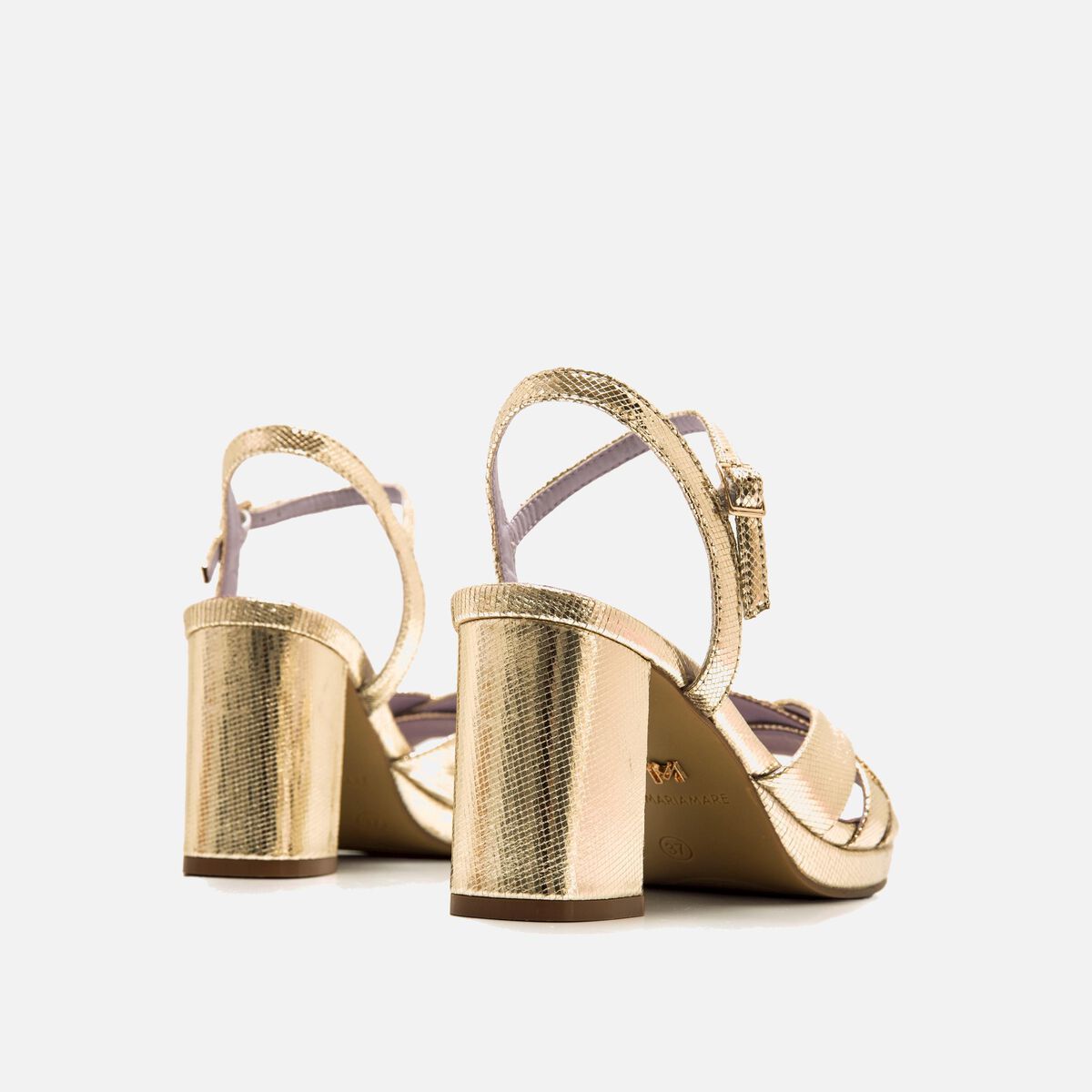 SANDALIA MARIA MARE TACON CEFALU ORO