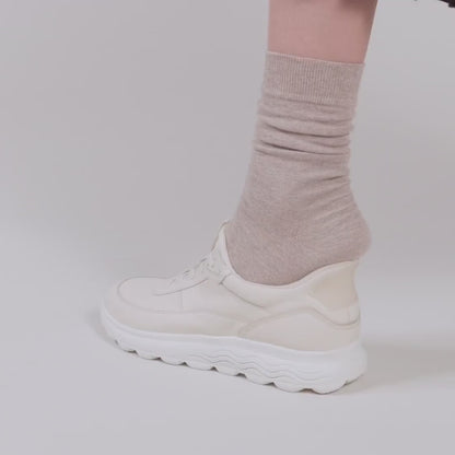 ZAPATILLA GEOX SPHERICA PLUS SLIP IN BEIGE/MARRON