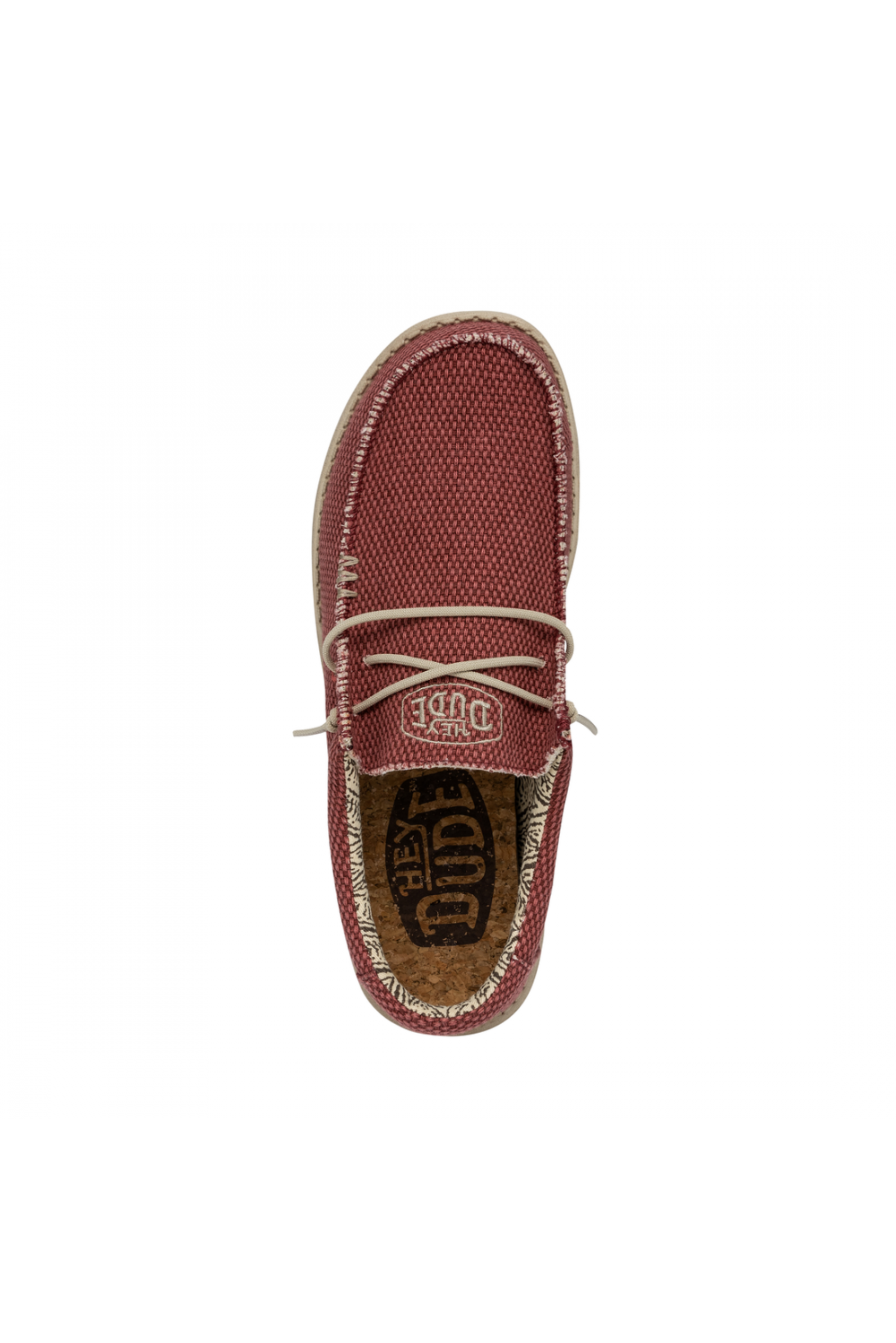 HEY DUDE  WALLY BRAIDED POMPEIAN ROJO