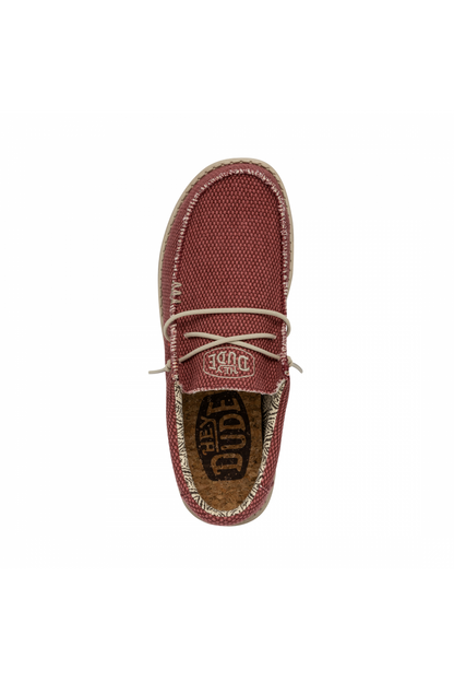 HEY DUDE  WALLY BRAIDED POMPEIAN ROJO