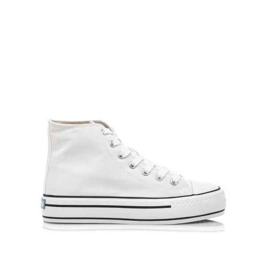 MUSTANG BOTÍN BIGGER CANVA LONA BLANCA